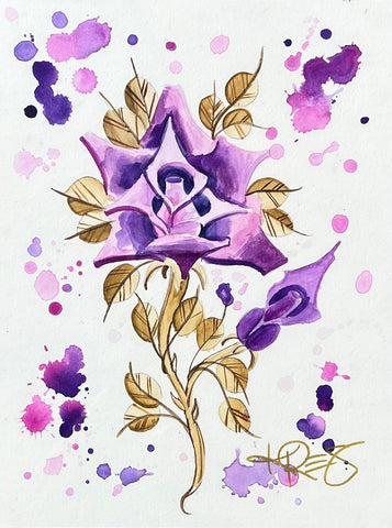 Never A Thorn Watercolor